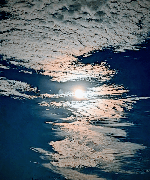 Somatic therapy represented by stratus clouds in the blue sky in Virginia