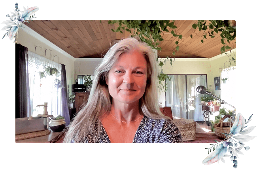 Lisa Columbo, LCSW in her home office